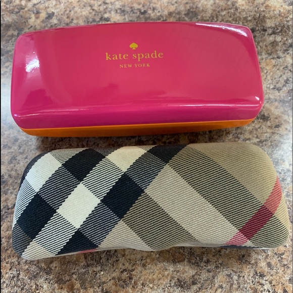 Burberry Accessories - Burberry eyeglass case/Kate Spade eyeglass case